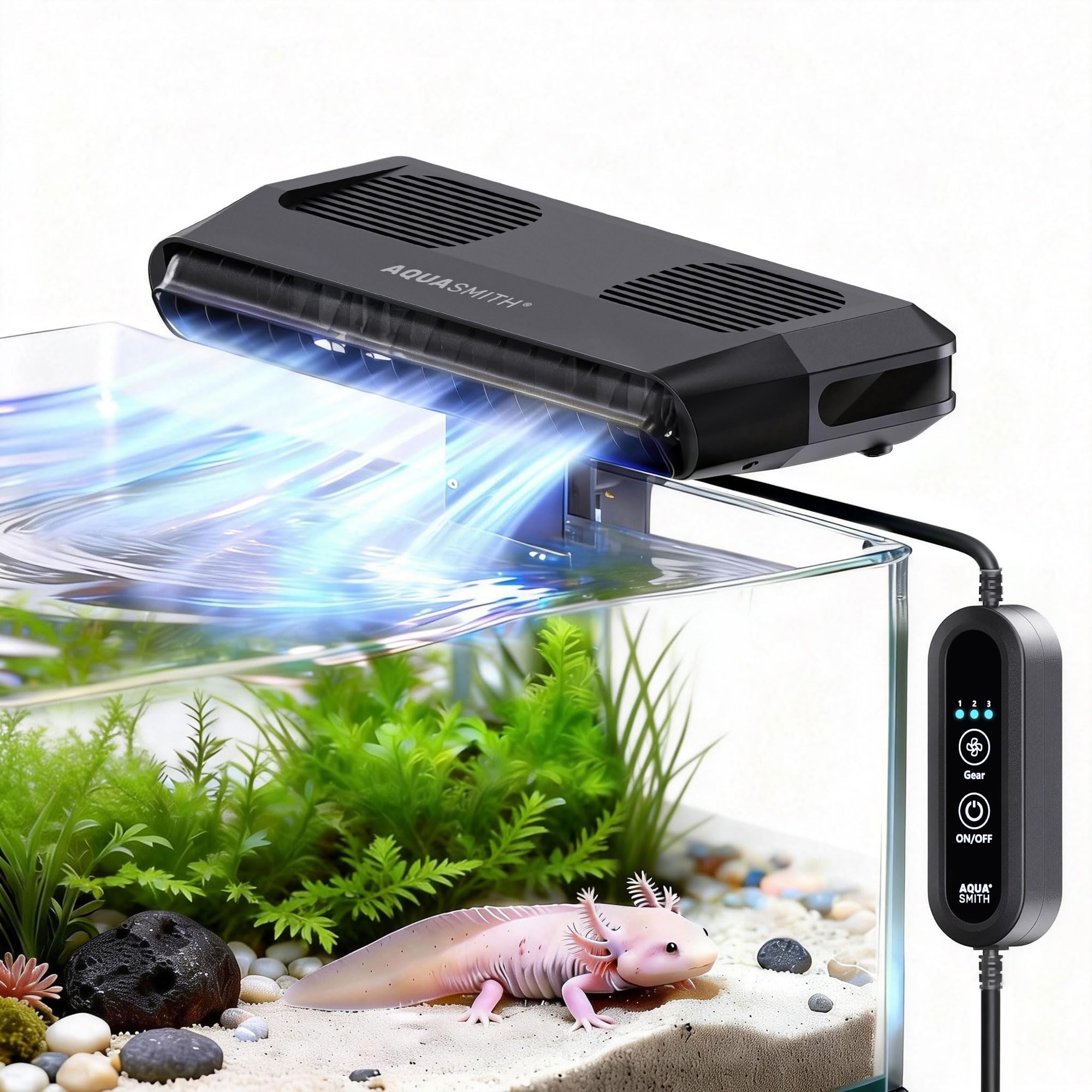 Marine Coral - Aquarium-Lüfter, Ultra-Leiser Fischbecken-Kühler, Leistungsstärker, Kühlwirkung von
