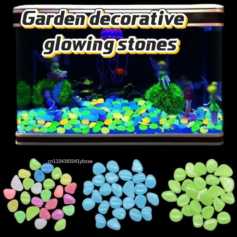 Marine Fish Tank - 100–1000 Stück leuchtender Stein, leuchtende dunkle