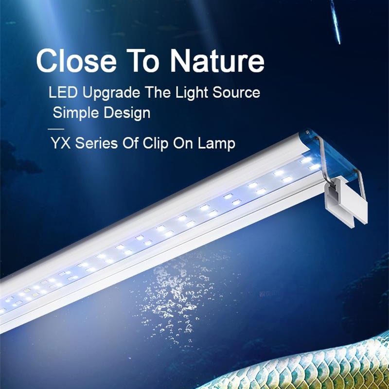 Aquarium Marine Lights - Ausziehbare wasserdichte Clip auf Lampe für